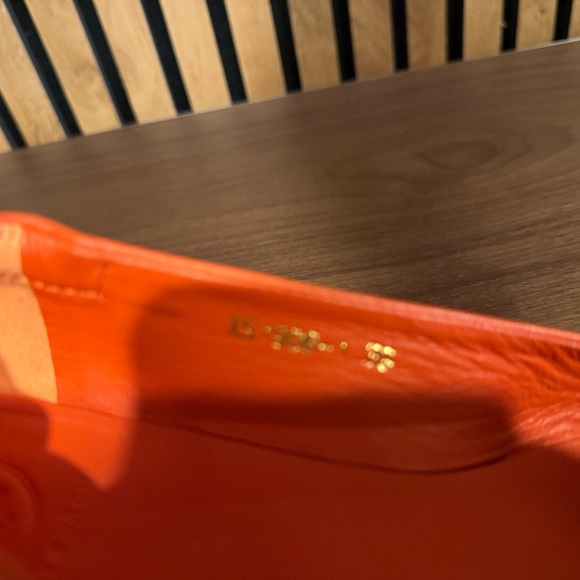 Tory Burch “Reva”Vibrant Orange Loafers - Picture 4 of 4